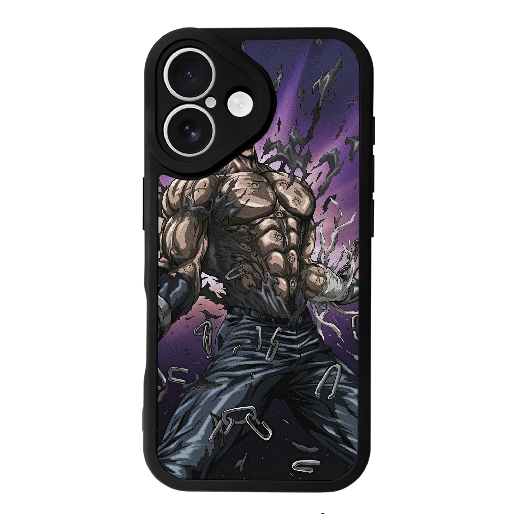（画像用） 北斗の拳 Fist of the North Star 【iPhone 16シリーズ対応】シリコンスマホケース（レザー調） 材質：シリコン
